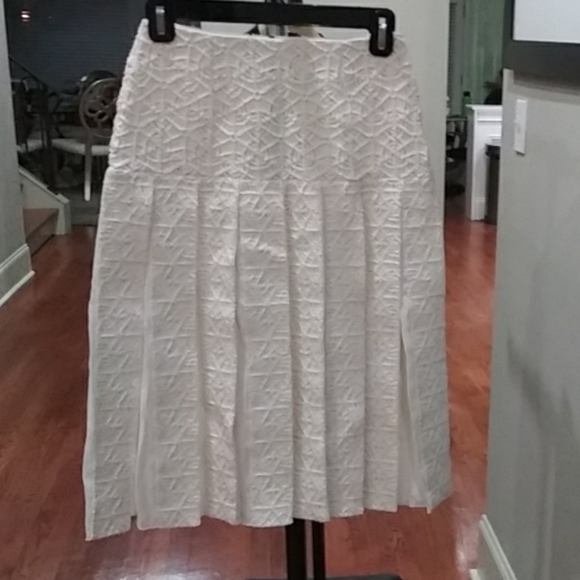 Malo cashmere & sheer pleated skirt - Picture 1 of 4